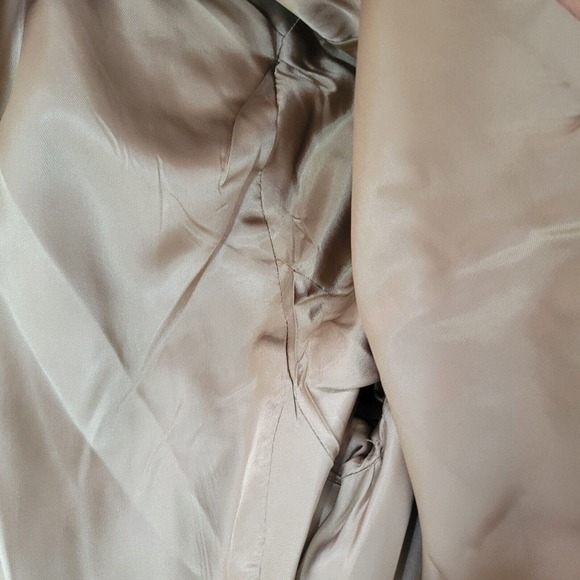LL Bean Coat Size 12 Beige Topcoat Blazer Womens Top - Picture 16 of 16